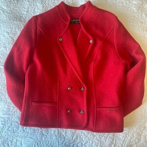 Women's Red Wool Jacket